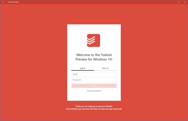 Todoist    Windows 10