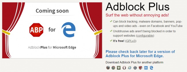 Adblock Plus   Edge  