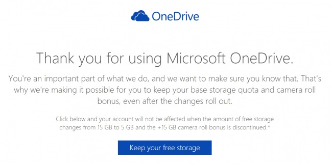Microsoft извиняется за неприятность с OneDrive и идёт на попятную