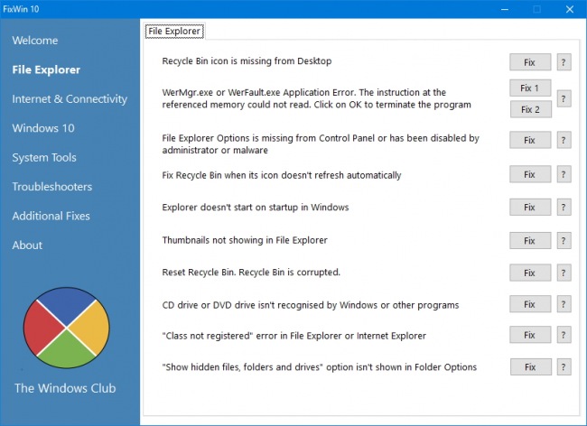 FixWin 10       Windows 10