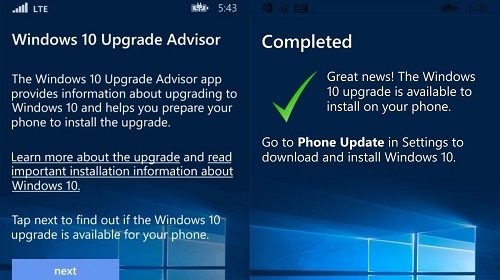   Microsoft   Windows Phone 8.1  Windows 10 Mobile