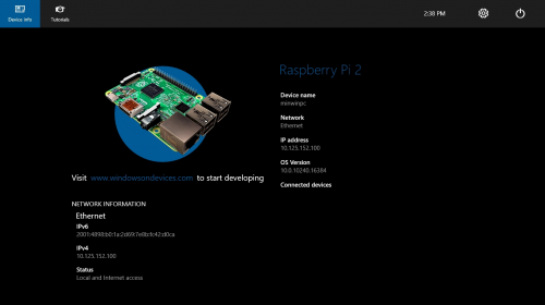    Windows 10 IoT Core