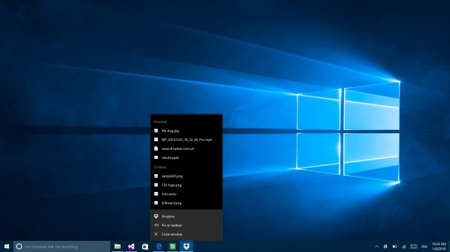 Выпущено новое приложение Dropbox для Windows 10