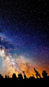 «Небо и звёзды» — набор мобильных обоев в FullHD