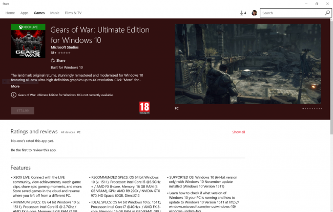 Gears of War: Ultimate Edition    Windows