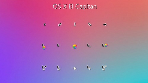 OS X El Capitan Cursors     