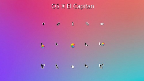 OS X El Capitan Cursors     