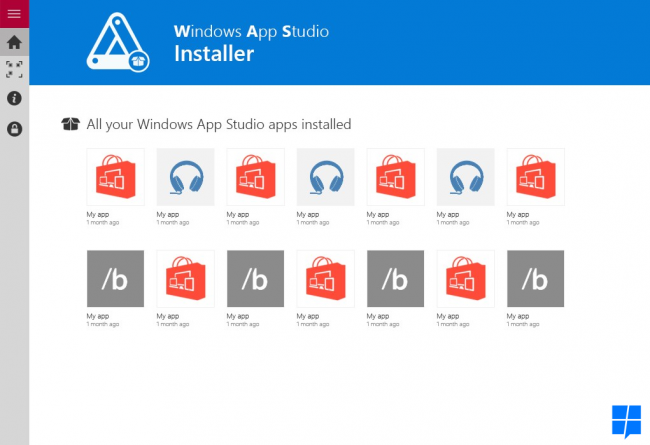 []    Windows App Studio  