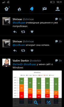   Twitter      Windows 10 Mobile