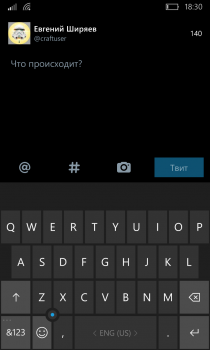   Twitter      Windows 10 Mobile