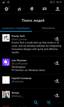   Twitter      Windows 10 Mobile