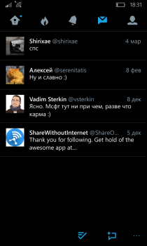   Twitter      Windows 10 Mobile