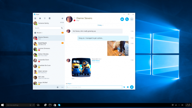 Skype      Windows 10