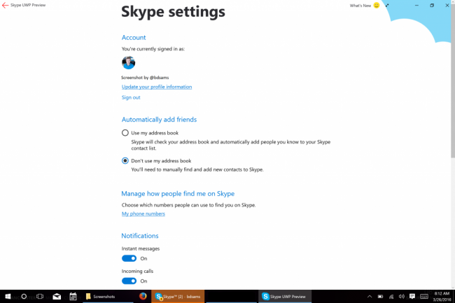 :    Skype