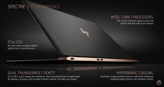 HP Spectre 13 — самый тонкий ноутбук в мире