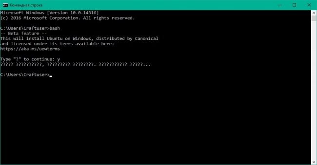   bash  Windows 10 Insider Preview?