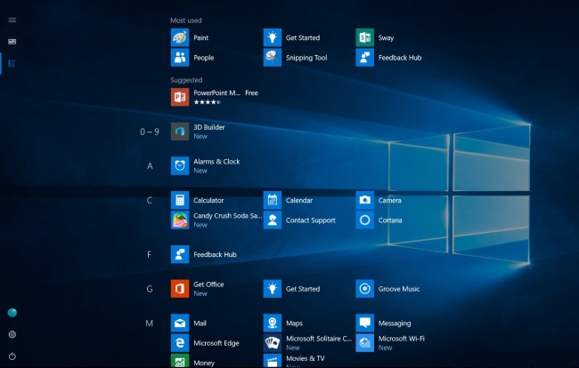 Обновлённое меню «Пуск» уже включено в новейшие сборки Windows 10