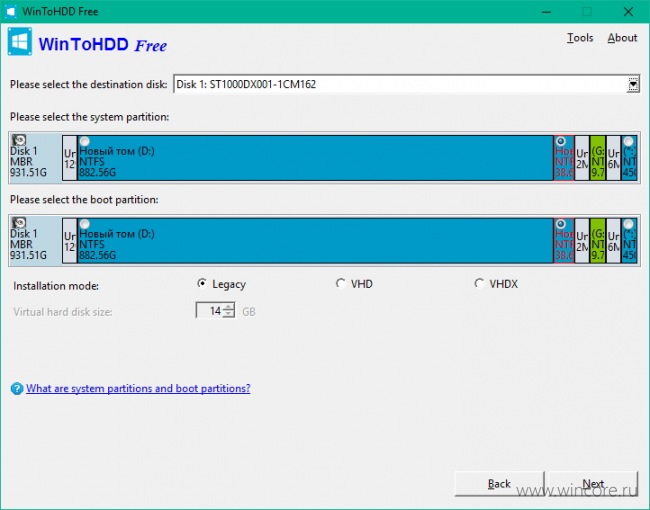 WinToHDD     Windows    