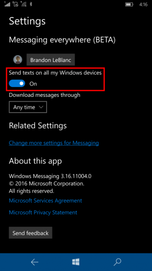  Windows 10 Mobile Insider Preview    14327