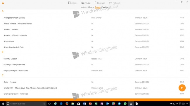 :   VLC  Windows 10