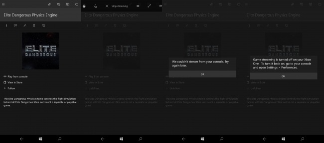     Xbox One       Windows 10 Mobile