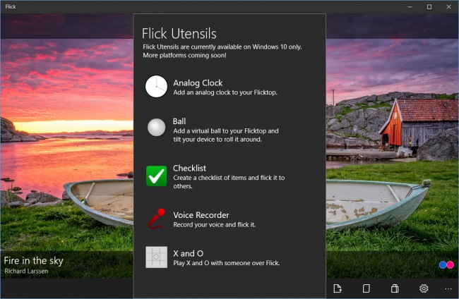 Приложение Flick выпущено и для Windows 10