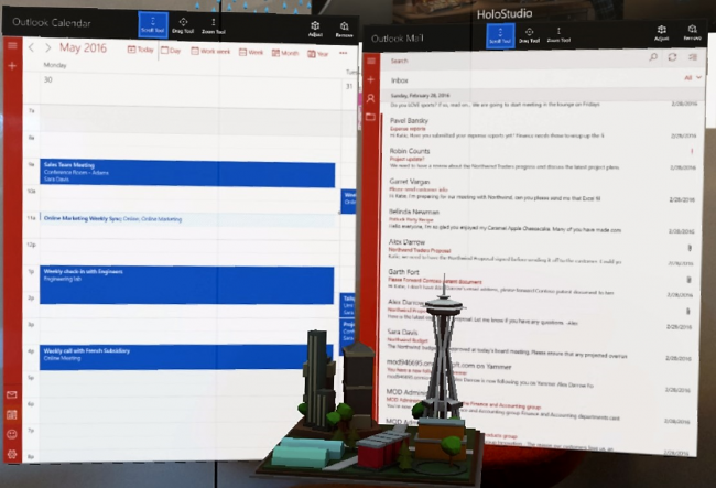    Outlook     Microsoft HoloLens