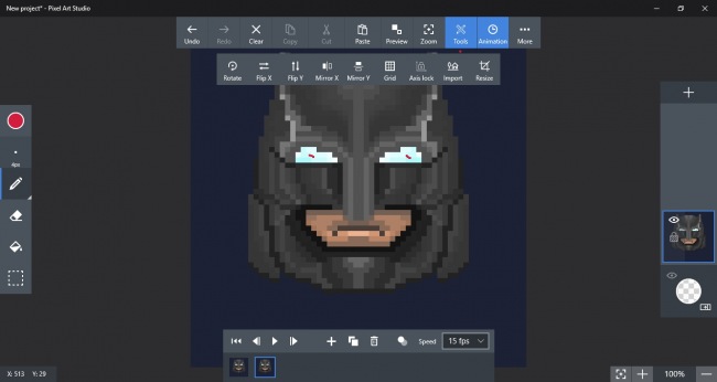 Pixel Art Studio — универсальный редактор пиксельной графики