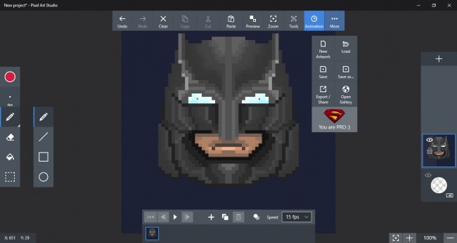 Pixel Art Studio — универсальный редактор пиксельной графики