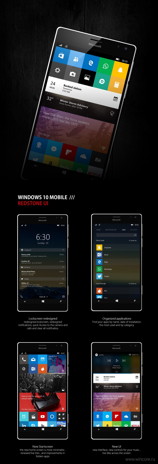     Windows 10 Mobile Redstone