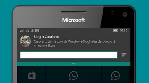 Skype UWP для Windows 10 Mobile получил интерактивные уведомления