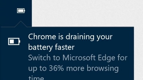 Windows 10 предлагает Edge вместо Chrome владельцам ноутбуков и планшетов
