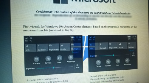 Microsoft готовит редизайн Центра действий