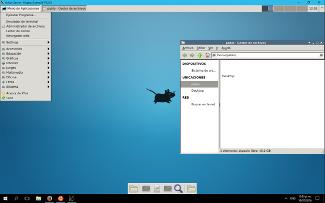  Bash  Windows 10  Unity  Xfce4