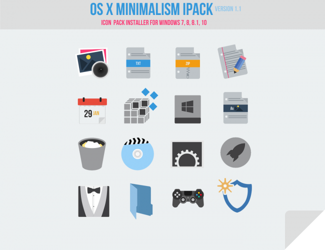 OS X Minimalism iPack      