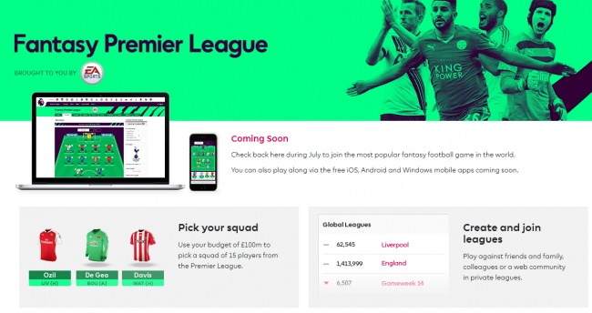  Windows 10 Mobile     Fantasy Premier League