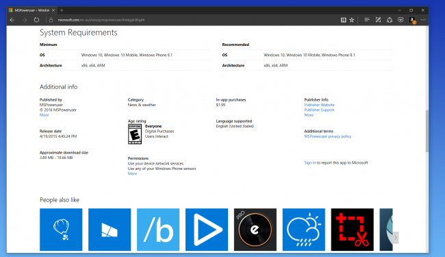 Microsoft готовит к обновлению веб-версию Магазина Windows