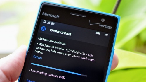 Выпущено накопительное обновление 10586.545 для Windows 10 Mobile