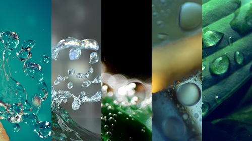 «Макро: Вода» — подборка фотографий для начального экрана смартфона