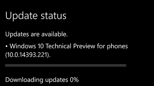      Windows 10 Mobile    14393.221