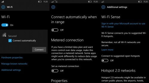  Windows 10 Mobile     Wi-Fi