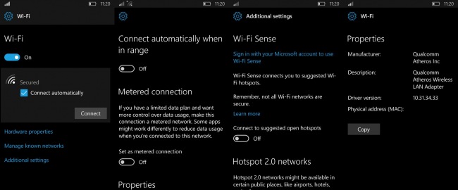 В Windows 10 Mobile появится новая панель настроек Wi-Fi