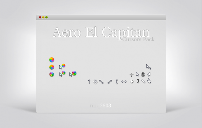 Aero El Capitan — светлые курсоры в стиле OS X