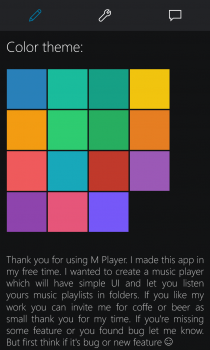 M Player — отличный проигрыватель музыки для смартфонов