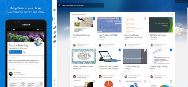  Windows 10 Mobile   Office Delve  SharePoint