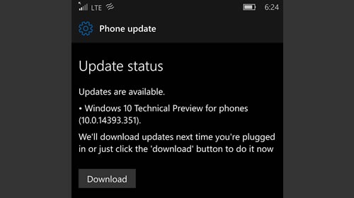  Windows 10 Mobile    14393.351