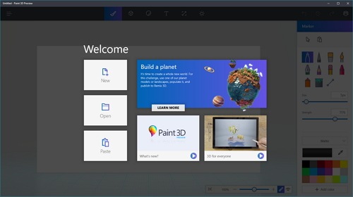 Paint 3D   Paint  Creators Update