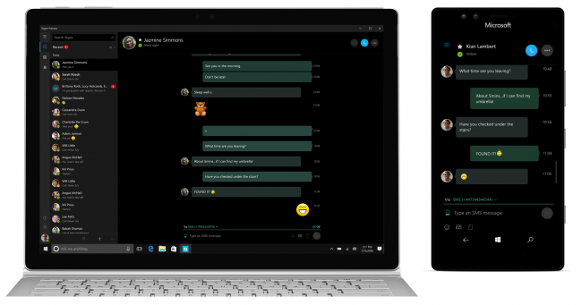 Skype с SMS доступен всем пользователям Windows 10