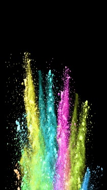 Colored Powder — яркие краски на тёмном фоне