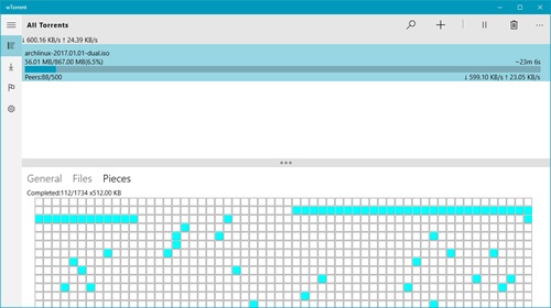 wTorrent   -  Windows 10